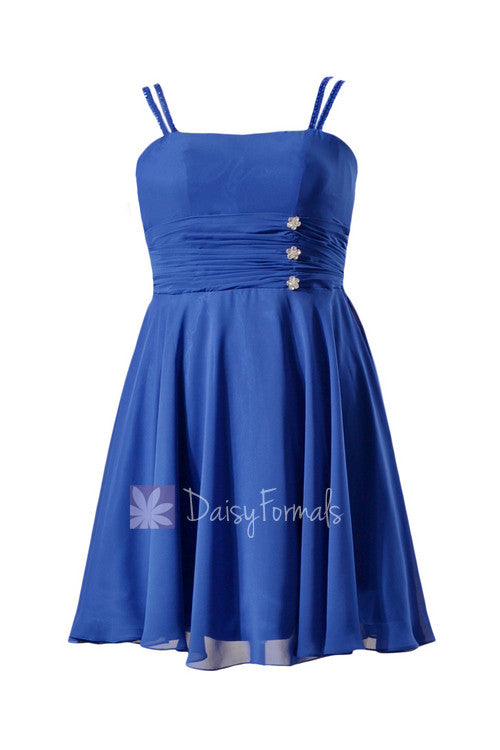 Plus Size Sapphire Chiffon Party Dress Beaded Blue Cocktail Dress Prom DaisyFormals-Bridesmaid and Formal Dresses in 59+ Colors Plus Size Sapphire Chiffon Party Dress Beaded Blue Cocktail Dress Prom DaisyFormals-Bridesmaid and Formal Dresses in 59+ Colors