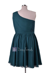 In stock,ready to ship - plus size short rich peacock chiffon bridesmaid dresses(bm10822s) - (rich peacock, sz24)