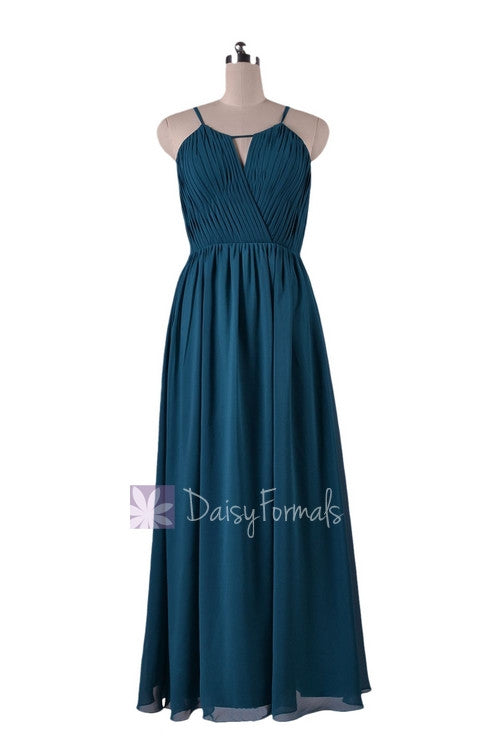 Peacock Teal Best Bridesmaid Dress Long Dark Teal Chiffon Party Dress (BM10826L) DaisyFormals-Bridesmaid and Formal Dresses in 59+ Colors Peacock Teal Best Bridesmaid Dress Long Dark Teal Chiffon Party Dress (BM10826L) DaisyFormals-Bridesmaid and Formal Dresses in 59+ Colors