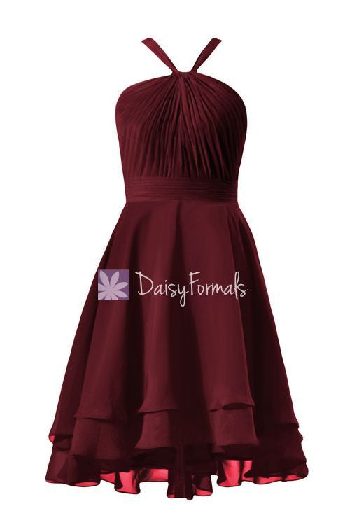 Dark Red High Low Party Dress Graduation Dress Prom Dress Short Formal DaisyFormals-Bridesmaid and Formal Dresses in 59+ Colors Dark Red High Low Party Dress Graduation Dress Prom Dress Short Formal DaisyFormals-Bridesmaid and Formal Dresses in 59+ Colors