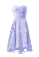 Light iris strapless party dress sweetheart prom dress graduation dress formal dress (cst2229)
