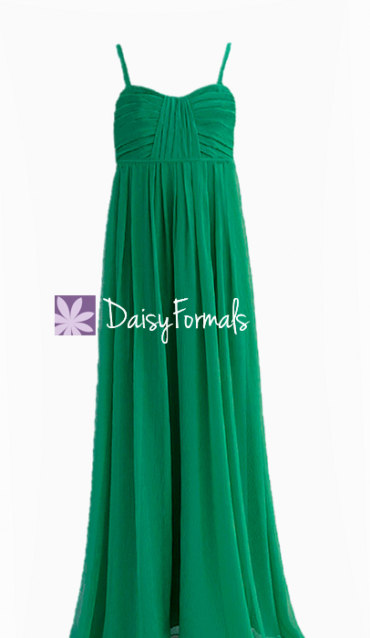 Jade Green Junior Bridesmaid Dress Empire Waist Junior Formal Girl Dress FL956 DaisyFormals Bridesmaid and Formal Dresses in 59 Colors
