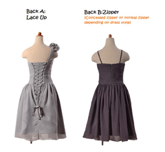 Custom Long Lavender Chiffon Bridesmaids Dress Strapless Junior Dress (FL4031)
