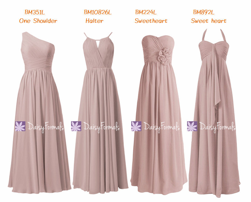 Dusty Rose Chiffon Party Dress Long Quartz Formal Dress Vintage Rose P DaisyFormals-Bridesmaid and Formal Dresses in 59+ Colors Dusty Rose Chiffon Party Dress Long Quartz Formal Dress Vintage Rose P DaisyFormals-Bridesmaid and Formal Dresses in 59+ Colors