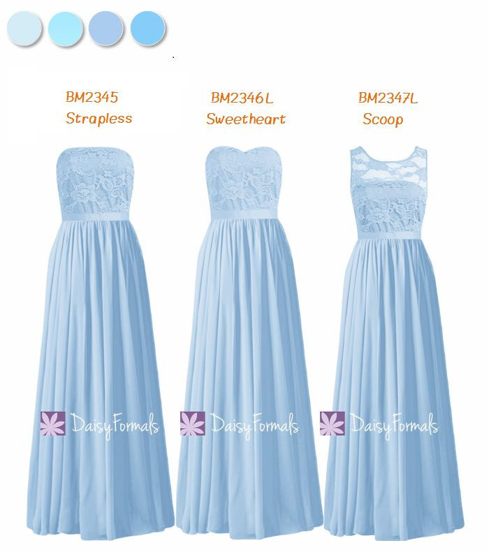 Long Ice Blue Mismatched Bridesmaids Dress Formal Dress - Ice Blue Lin DaisyFormals-Bridesmaid and Formal Dresses in 59+ Colors Long Ice Blue Mismatched Bridesmaids Dress Formal Dress - Ice Blue Lin DaisyFormals-Bridesmaid and Formal Dresses in 59+ Colors