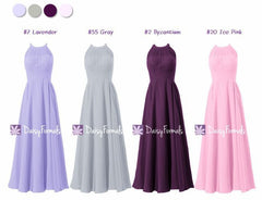 Halter Neckline Bridesmaids Dress - Pretty Complimentary Contrasts (MM163)