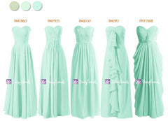 Chic Mint Green Bridesmaids Dress - One Color Wonders (MM167)