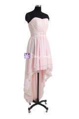 High-low fancy dress stylish party dress ice pink cocktail dress prom dress evening dresses (pr28258)