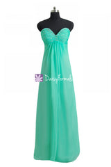 Aqua mint prom dress long strapless defined v-neckline party dress evening dresses (pr29040)