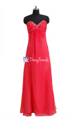 Sophisticated red party dress long red evening dresses for special occasions (pr29040)