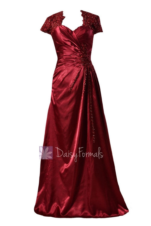 Delicate long sweeDelicate long sweetheart charmeuse prom dress beaded dark scarlet Delicate long sweetheart charmeuse prom dress beaded dark scarlet special occasion evening dress(pr3504)evening dress(pr3504)theart charmeuse prom dress beaded dark scarlet evening dress(pr3504)