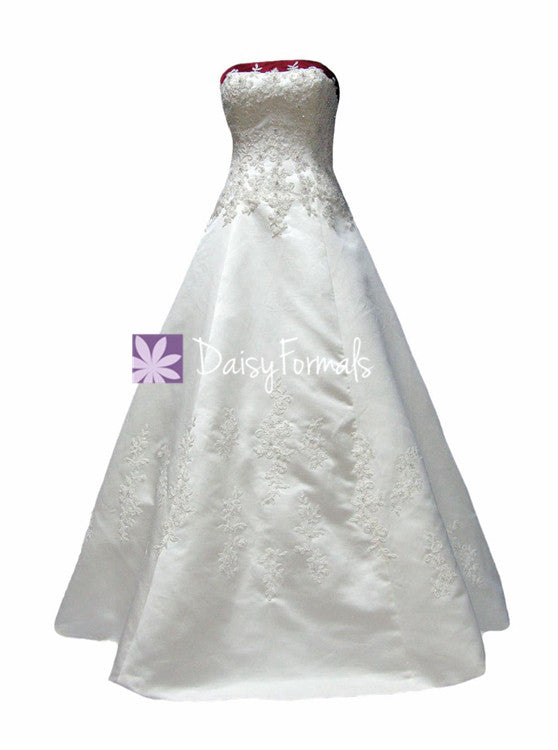 Luxury embroidery wedding party dress long colorful formal wedding gown w/chapel train (wd58202)