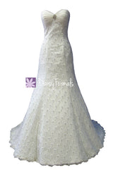 Appealing lace wedding dress / trumpet formal bridal gown (wdg005)