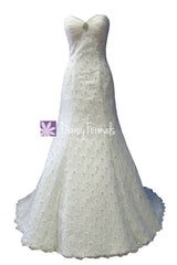 Appealing lace wedding dress / trumpet formal bridal gown (wdg005)