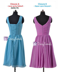 Elegance tiffany blue bridesmaid dress v neckline affordable bridesmaid dresses (bm5196s)