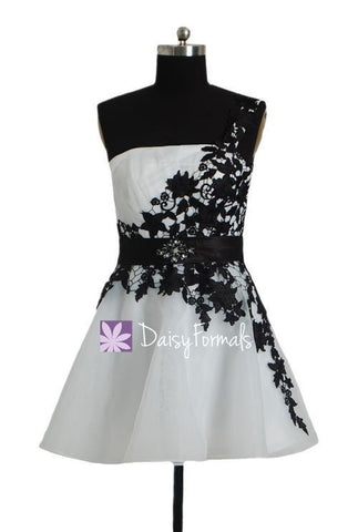 Discount One-shoulder Taffeta Prom Dress Stunning One-shoulder Cocktail Dresses  (PR3754)